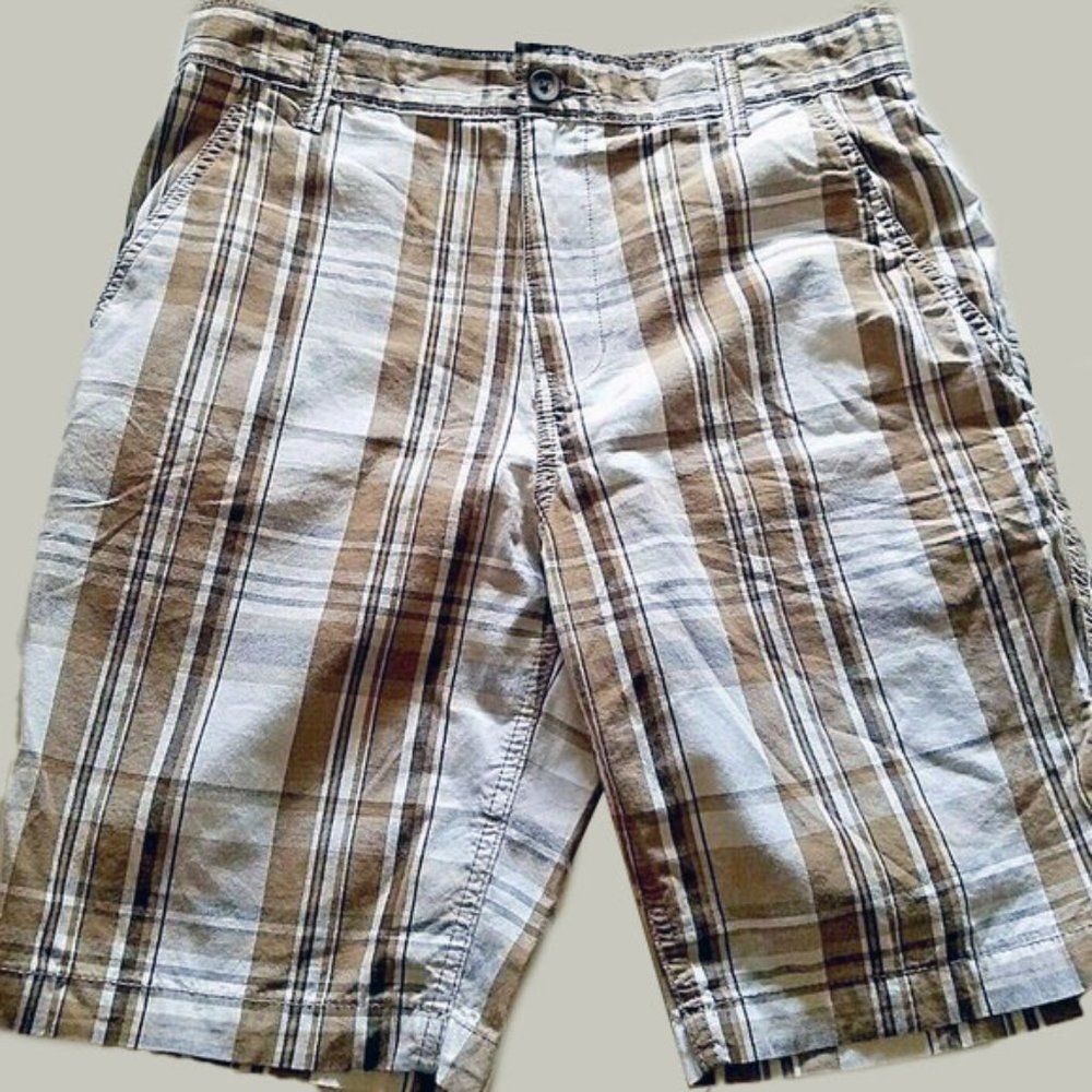 Faded Glory Plaid Bermuda Shorts